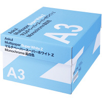 【在庫限り】【お買得！】マルチペーパー　スーパーホワイトZ　A3　1箱（500枚入×5冊）　アスクル