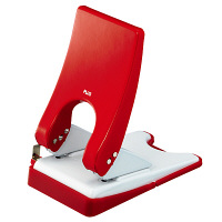 プラス 穴あけパンチ フォース1/2 Lサイズ 52枚あけ レッド PU-852A