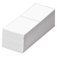 中川製作所 PDラベルC1タテ折 弱粘着タイプ PDLー C1T02 1箱（6000枚：2面×500折×6冊）