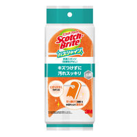 スリーエム(3M) スコッチブライト バスシャイン 抗菌スポンジ(研磨粒子なし) お風呂掃除 オレンジ BM-22K (1個入)