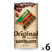 【缶コーヒー】 DyDo Blend（ダイドー ブレンド） コーヒー オリジナル 185g 1セット（6缶）