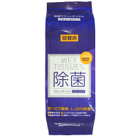ウェットティッシュ 【アルコール除菌】【保湿】【詰替】【100枚入】ウエットティッシュ除菌