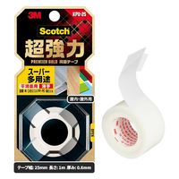 スリーエム(3M) スコッチ 超強力両面テープ プレミアゴールド スーパー多用途 薄手 平滑面用 幅25mm×長さ1m 1巻 KPU-25