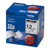 ピータッチ テープ スタンダード 幅12mm 透明ラベル(黒文字) TZe-131V 1セット（5個入） ブラザー