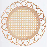 ハウディ　竹コースター　格子　1箱（3枚入）