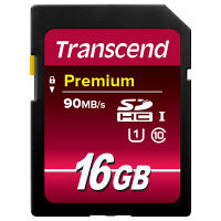 トランセンド 16GB Class10 SDHCカード  TS16GSDU1 UHS-I 1個