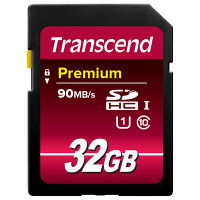 トランセンド 32GB Class10 SDHCカード  TS32GSDU1 1個