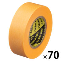 【マスキングテープ】「現場のチカラ」マスキングテープ 18mm 1箱（70巻：7巻入×10パック） カモ井加工紙  オリジナル