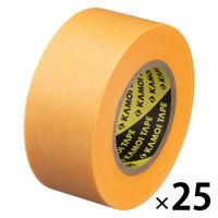 【マスキングテープ】「現場のチカラ」マスキングテープ 24mm 1セット（25巻：5巻入×5パック） カモ井加工紙  オリジナル