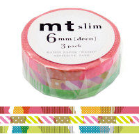 カモ井加工紙　マスキングテープ　mt　slim　deco　E　6mm