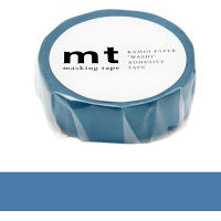 カモ井加工紙　マスキングテープ　mt　1P　浅縹（あさはなだ）