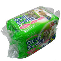 ペットプロ ウェットティッシュ 犬猫用 1個（80枚入×3パック） ペットプロジャパン