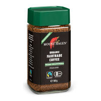 【インスタントコーヒー】マウントハーゲン　オーガニック　カフェインレスコーヒー　1本（100g）【瓶】