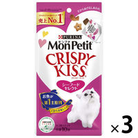 モンプチ クリスピーキッス キャットフード シーフードセレクト 30g 3袋 ネスレ
