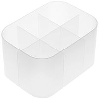 無印良品 ポリプロピレンメイクボックス・仕切付・1/2横ハーフ 7506624 良品計画