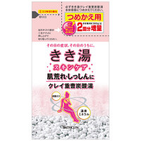 きき湯クレイ重曹炭酸湯　詰め替え　420g　バスクリン