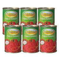 【並行輸入品】グランムリ　イタリア産　カットトマト缶　400g　1セット(6缶）