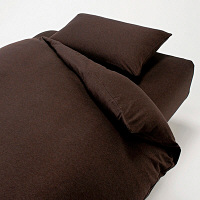 新疆綿天竺掛ふとんカバー・S/杢ブラウン　１５０×２１０ｃｍ用　15506491　無印良品