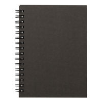 【SALE】 無印良品 再生紙ダブルリングノート・無地 A6・ダークグレー・80枚 良品計画