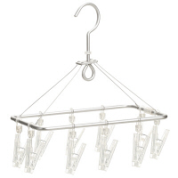 無印良品 アルミ角型ハンガー 小 ポリカーボネートピンチ仕様 1837550 良品計画