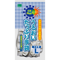 【アウトレット】オカモト　うるおいたっぷり手袋　薄手　ホワイト　Lサイズ　No.011　1セット（10双：1双×10）