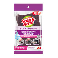 スリーエム（3M）スコッチブライト ガスコンロ・IH用クリーナー 抗菌 キッチン コンロ周り 油汚れ GH-4K（4個入）