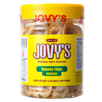 使用不可【アウトレット】【※税率要確認】ジョビーズ バナナチップス オリジナル BIGボトル 1個（400g）