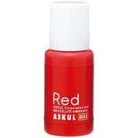 マックス　スタンプ台補充インク　クリアースタイル用　赤　18ml オリジナル