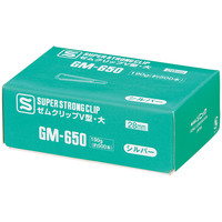 【アウトレット】ソニック　Vゼムクリップ　大　シルバー　GM-650　1箱（約500本入）
