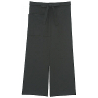 ロング丈エプロン　F　ブラック　1セット（3枚：1枚×3）（取寄品）