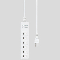 使用不可【アウトレット】【使用不可】エレコム　延長コード/コンセント　シンプルタップ　T-S22620WH