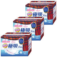 ナプキン ふつう～多い日の昼用 羽つき 20.5cm エリス 極吸スリム 1セット（26枚×3個） 大王製紙