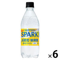【炭酸水】サントリー 天然水SPARKLINGレモン 500ml 1セット（6本）