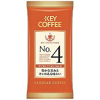 キーコーヒー　コーヒー豆　マイセレクションシリーズ　NO4　80g　1箱（80g×20袋入）