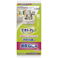 デオトイレ 複数ねこ用 消臭・抗菌シート 8枚 1袋 猫砂 ユニ・チャーム