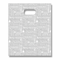 クリスマス　ラッピング　袋　HDカラーポリ　18-22　ハッピーワールド1パック（100枚入）　シモジマ