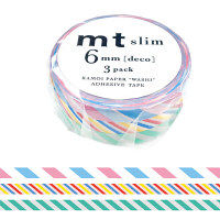 カモ井加工紙　マスキングテープ　ｍｔ　ｓｌｉｍ　ｔｗｉｓｔ　ｃｏｒｄ　Ａ　1個（６ｍｍ３巻入）