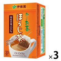 【水出し可】伊藤園 おーいお茶 ほうじ茶 カップ用ティーバック  1.8g 　1セット（3箱入） エコティーバッグ