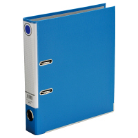 レバー式アーチファイル　A4タテ　背幅50mm　3冊　ブルー　SGLAF5BL　ハピラ