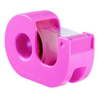 ニチバン　セロテープカッター付小巻　ピンク　CT-15DRP