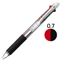 ジェットストリーム 2色ボールペン 0.7mm 油性 透明軸 SXE2-300-07 三菱鉛筆uniユニ