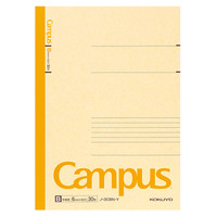 【キャンパスノート】 セミB5　30枚　B罫　黄色　1冊
