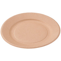 【アウトレット】ペーパーウェア ペーパープレート 未晒し 20cm 1袋（50枚入）