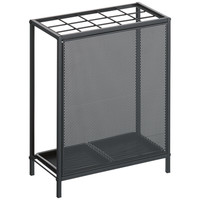 【アウトレット】アスクル ビジネスフィット傘立て 15本用 カーボングレー 1台