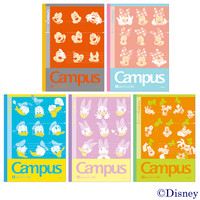 サンスター文具　ディズニーキャンパスノートA罫スタンダード　セミB5　S2617579　1パック（5冊入）