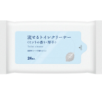 流せるトイレクリーナー　小判厚手　1箱（24枚×24個入）