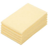 林　ナイスカラーフェイスタオル　イエロー　1パック（5枚入）