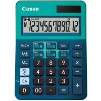 【アウトレット】キヤノン　ダブル税電卓 120WT　ブルー　12桁　LS-120WT-BL