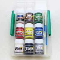 【アウトレット】デビカ　簡単ジオラマ工作カラー　1セット（8色+ジオラマパウダー）