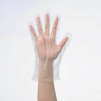 「現場のチカラ」 使いきりHDポリエチレン手袋 L 片エンボス 1袋(100枚入) ファーストレイト オリジナル